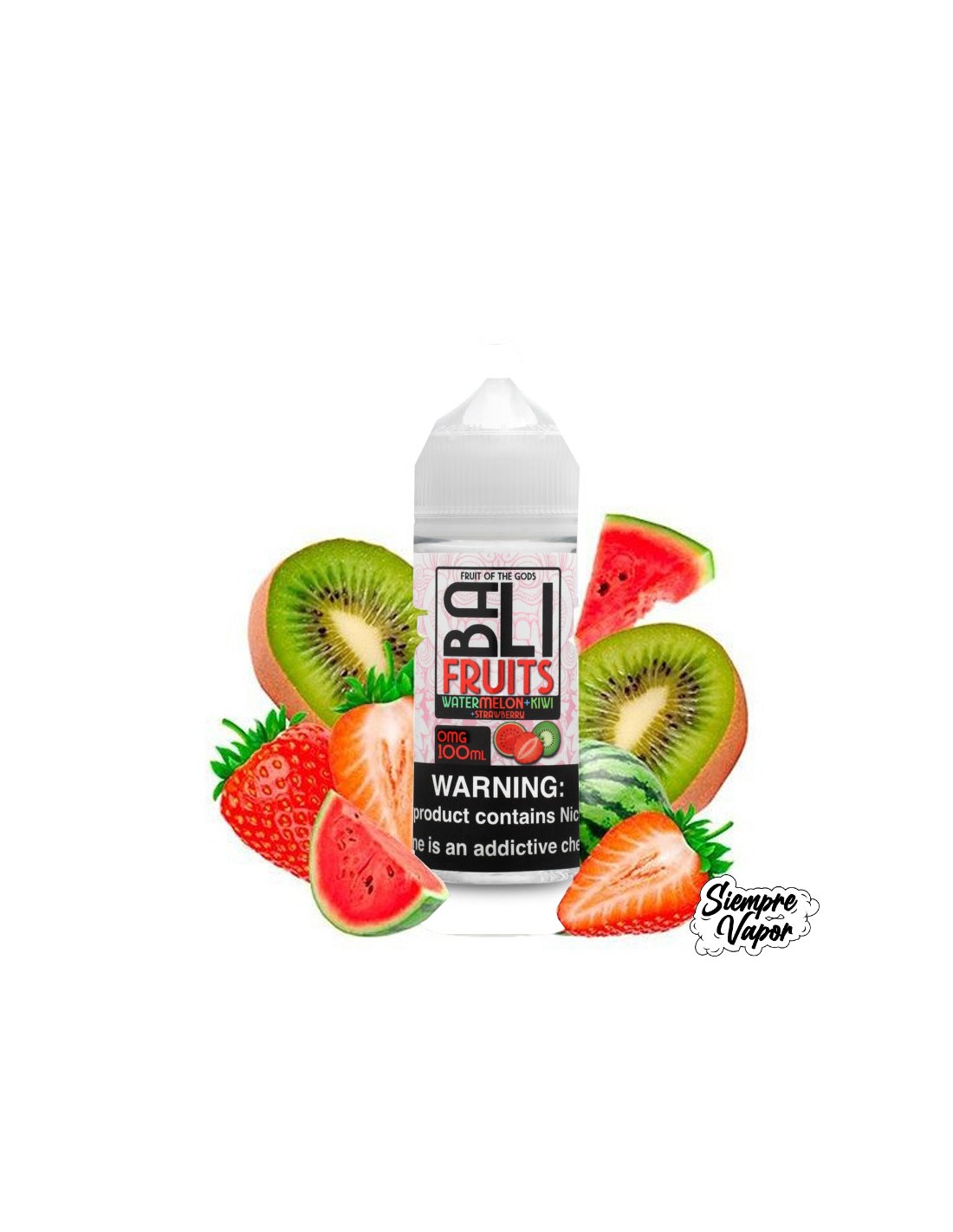 Watermelon Kiwi Strawberry 100ML, Fresa, Sandia, Kiwi