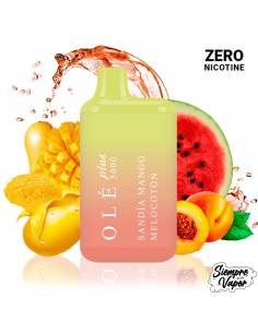 Bud Vape Sandía Mango Melocotón Olé Plus Cero Nicotina 5000