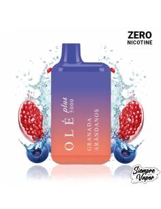 Bud Vape Granada Arándanos Olé Plus Cero Nicotina 5000