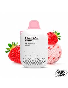 Flerbar Strawberry Ice Cream Baymax Cero Nicotina 3500