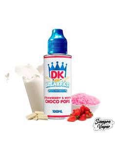 Breakfast Strawberry & White Choco Pops 100ml - Donut King