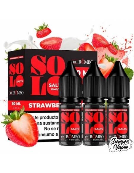 Strawberry Cream 3x10ml - Solo Salts by Bombo