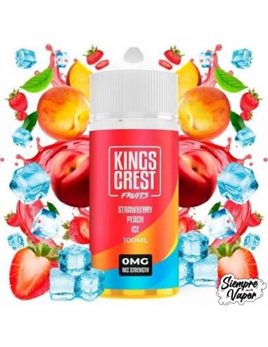 Strawberry Peach Ice 100ml - Kings Crest