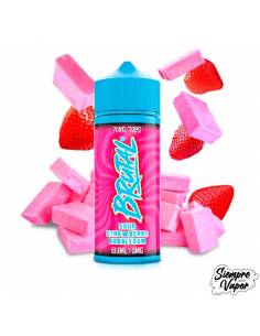 Sour Strawberry Bubblegum 100ml - Brutal By Just Juice