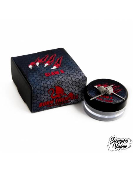 Resistencia Claw S 0.23Ohm Single Full N80 - Burn Them All Coils