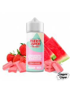 King Bar Strawberry Watermelon Bubblegum 100ml - Fizzy Juice
