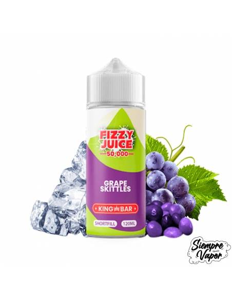 King Bar Grape Skittles 100ml - Fizzy Juice
