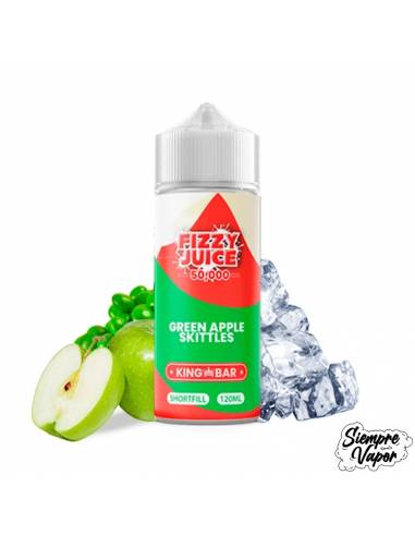 King Bar Green Apple Skittles 100ml - Fizzy Juice