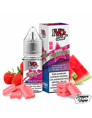 Sales Favourite Bar Salts Strawberry Watermelon Bubblegum 10ml - IVG