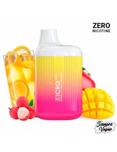 Pod Disposable Mango Lychee Lemonade ZERO NICOTINE - Micro Pod