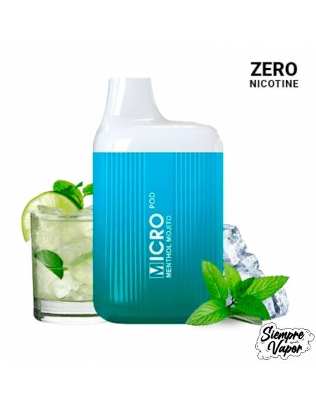 Pod Disposable Menthol Mojito ZERO NICOTINE - Micro Pod