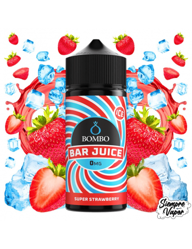 Super Strawberry Ice 100ml Bar Juice by Bombo