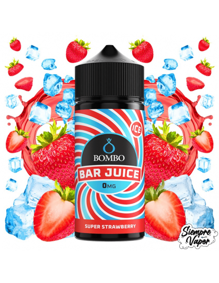 Super Strawberry Ice 100ml Bar Juice by Bombo