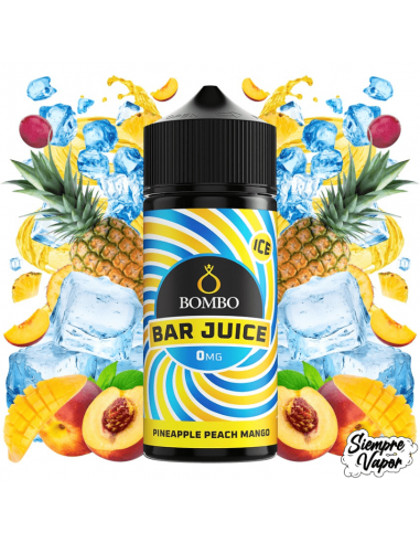 Pineapple Peach Mango Ice 100ml Bar Juice by Bombo