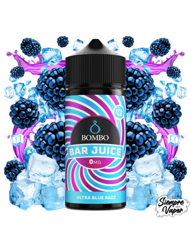 Ultra Blue Razz Ice 100ml Bar Juice by Bombo