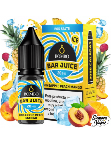 Pineapple Peach Mango Ice Sales 10ml Bar Juice by Bombo