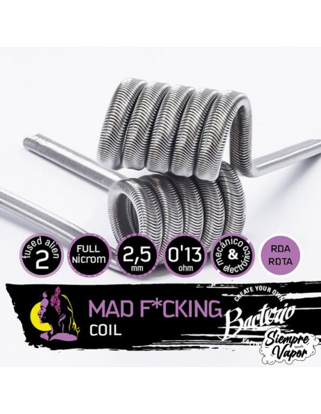 Bacterio Coils Mad F*cking 0,13 Ohm (Pack2)