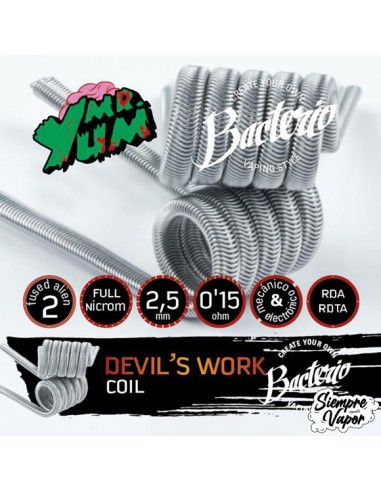 Bacterio Coils Devil´s Work 0,15 Ohm (Pack2)