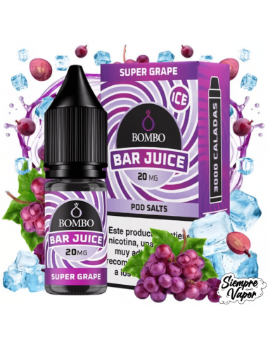 Sales Super Grape Ice 10ml Bar Juice by Bombo