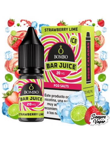 Sales Strawberry Lime Ice 10ml Bar Juice by Bombo