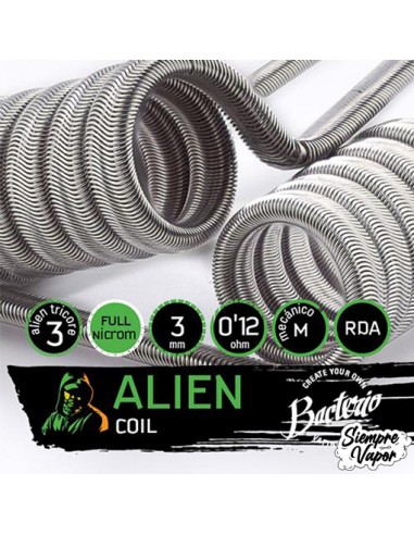 Bacterio Coils Alien Triple Nucleo 0,12 Ohm (Pack2)