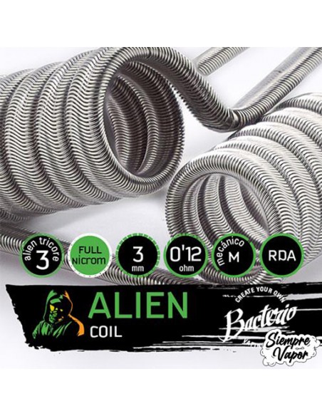 Bacterio Coils Alien Triple Nucleo 0,12 Ohm (Pack2)