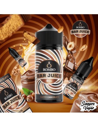 Nutty Chocolate 24ml Longfill Bombo Bar Juice