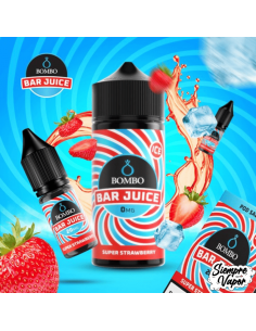 Super Strawberry Ice 24ml Longfill Bombo Bar Juice
