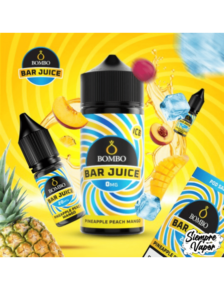Pineapple Peach Mango Ice 24ml Longfill Bombo Bar Juice