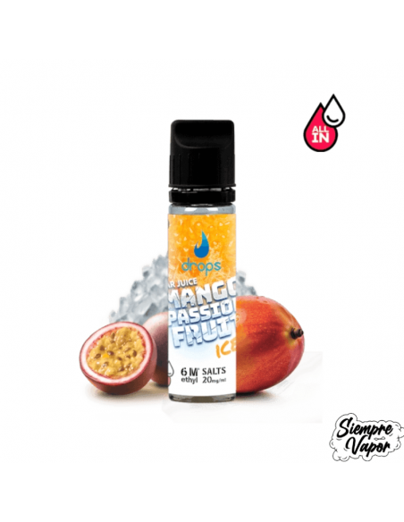Mango Passion Fruit Ice All In 10ml Drops 20mg