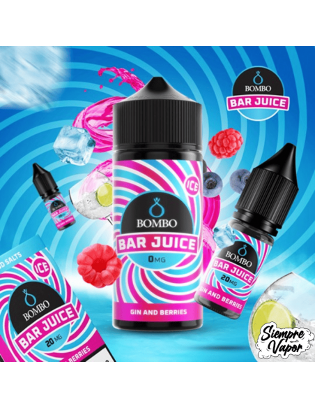 Gin & Berries Ice 24ml Longfill Bombo Bar Juice