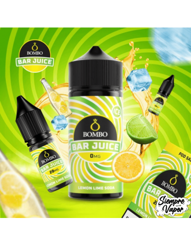 Lemon Lime Soda Ice 24ml Longfill Bombo Bar Juice