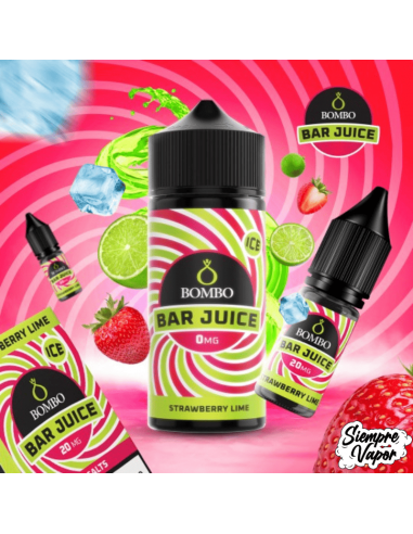 Strawberry Lime Ice 24ml Longfill Bombo Bar Juice