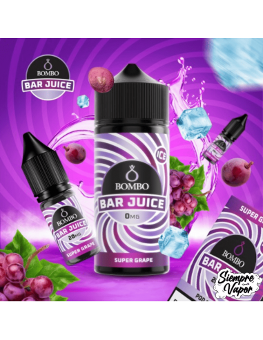 Super Grape Ice 24ml Longfill Bombo Bar Juice