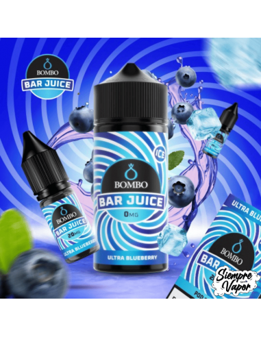 Ultra Blueberry Ice 24ml Longfill Bombo Bar Juice