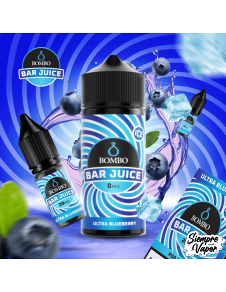 Ultra Blueberry Ice 24ml Longfill Bombo Bar Juice