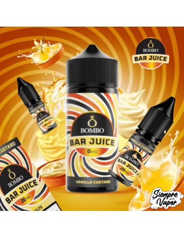 Vanilla Custard 24ml Longfill Bombo Bar Juice