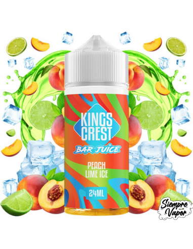 Peach Lime Ice 24ml Longfill King Crest Bar Juice