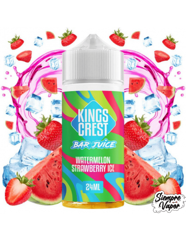 Watermelon Strawberry Ice 24ml Longfill King Crest Bar Juice