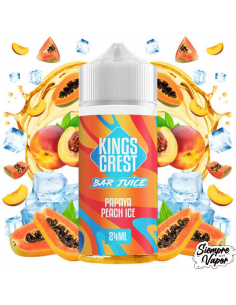 Papaya Peach Ice 24ml Longfill King Crest Bar Juice