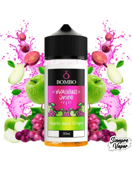 Aroma Apple and Grape Wailani Juice by Bombo – Longfill 30ml | Siempre Vapor