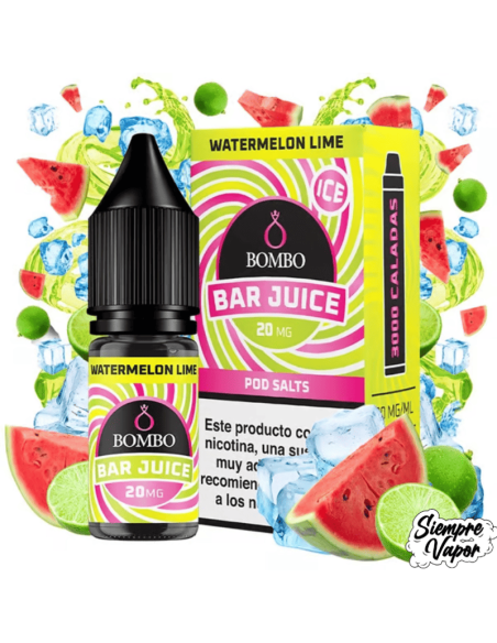 Watermelon Lime Ice Sales 10ml Bar Juice by Bombo