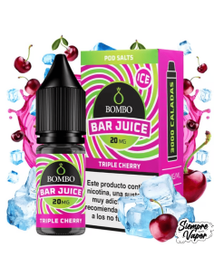 Triple Cherry Ice Sales 10ml Bar Juice by Bombo