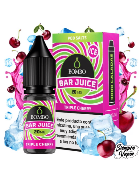 Triple Cherry Ice Sales 10ml Bar Juice by Bombo