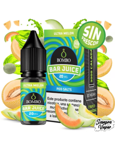 Melon Mint sin frescor Sales 10ml Bar Juice by Bombo