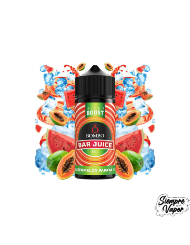 Watermelon Papaya Ice 10ml Longfill Hyper Boost Bombo Bar Juice