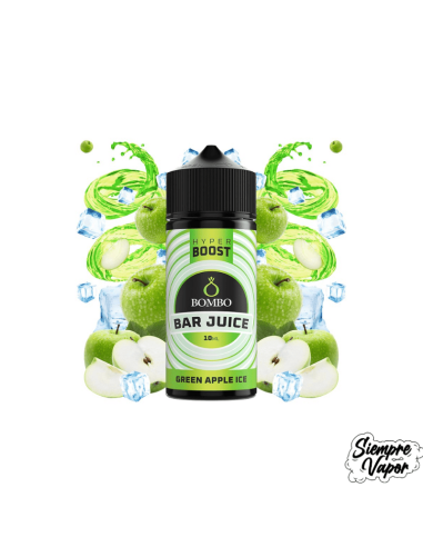 Green Apple Ice 10ml Longfill Hyper Boost Bombo Bar Juice