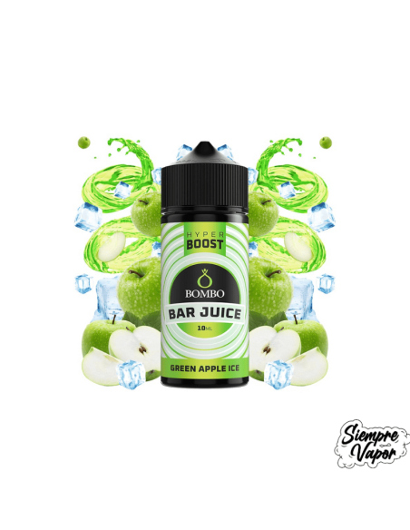 Green Apple Ice 10ml Longfill Hyper Boost Bombo Bar Juice
