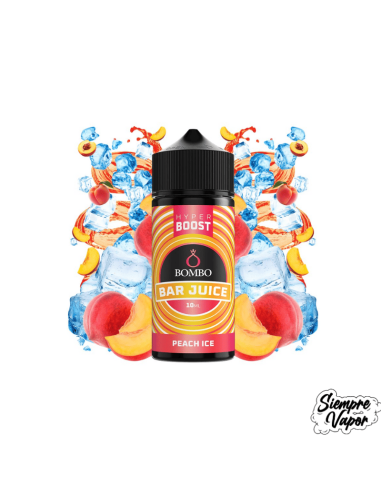 Peach Ice 10ml Longfill Hyper Boost Bombo Bar Juice