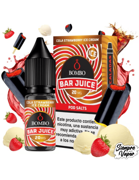Cola Strawberry Ice Cream Sales 10ml Bar Juice by Bombo